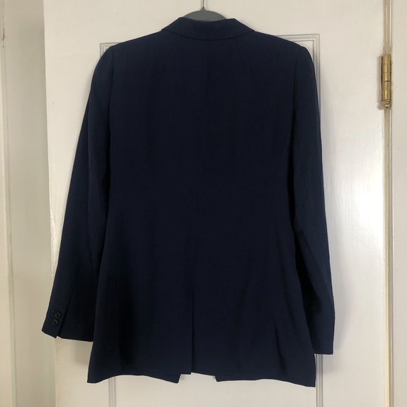 NWT J.Crew Navy Double Breasted Blazer, sz 4 long - Picture 4 of 9